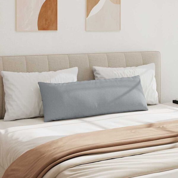 vidaXL Sofa Kussens 2 stuks Lichtgrijs 120 x 40 cm Stof