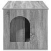 vidaXL Kattenhuis Grijs Sonoma 85 x 55 x 50 cm Bewerkt hout