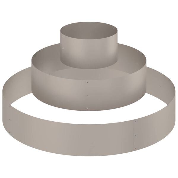 vidaXL Tuin Bloempot Bruin 120 x 120 x 20 cm Cortenstaal