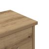 vidaXL Wandkast 88x26x18,5 cm bewerkt hout artisanaal eikenkleur