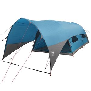 vidaXL Tunnel Tent met Waterdichte Regenhoes 10-persoons Blauw