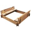 vidaXL Zandbak vierkant ge&iuml;mpregneerd hout