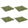 vidaXL Zitkussens SOEST 4 st 100% Polyester Bladontwerp 60 x 60 x 3 cm