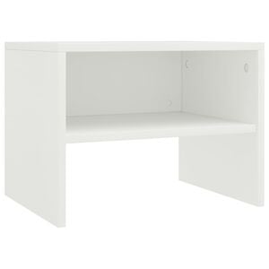 vidaXL Nachtkastje 40x30x30 cm bewerkt hout wit