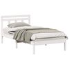 vidaXL Bedframe Wit 75 x 190 cm Massief grenenhout