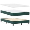 vidaXL Boxspringbed met matras Donkergroen 120 x 190 cm Fluweel
