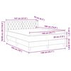 vidaXL Boxspringbed met matras Roze 190 x 140 cm Fluweel