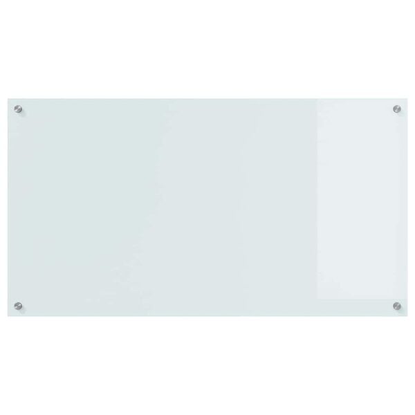 vidaXL Keuken Spatscherm Wit 110 x 60 cm gehard glas