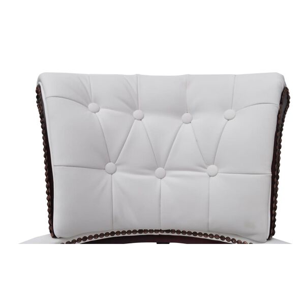 vidaXL Kantoorstoel draaibaar wit