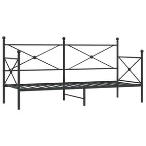 vidaXL Slaapbank zonder matras 80x200 cm staal zwart