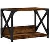 vidaXL Printerstandaard 44x26x31,5 cm bewerkt hout gerookt eikenkleur