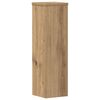 vidaXL Plantenstandaards 2 st 17x17x60 cm hout artisanaal eikenkleurig