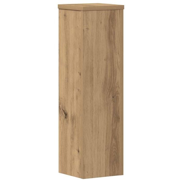 vidaXL Plantenstandaards 2 st 17x17x60 cm hout artisanaal eikenkleurig