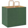 vidaXL Papieren zakken 50 st met hengsels 32x22x28 cm groen