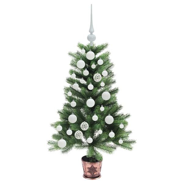 vidaXL Kerstboom met 150 LED met standaard Groen 90 cm PE