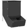 vidaXL Konijnenvoer Zwart 17,5 x 26 x 28,5 cm 1,5 kg Koudgewalst Staal
