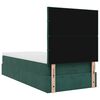 vidaXL Ottoman bed met matrassen en LED's 90x200cm fluweel donkergroen