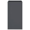 vidaXL Plantenbak 42x38x75 cm staal antracietkleurig