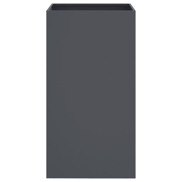 vidaXL Plantenbak 42x38x75 cm staal antracietkleurig