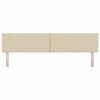 vidaXL Hoofdbord met hoofdeinde Cr&egrave;me 200 cm Nep Leer