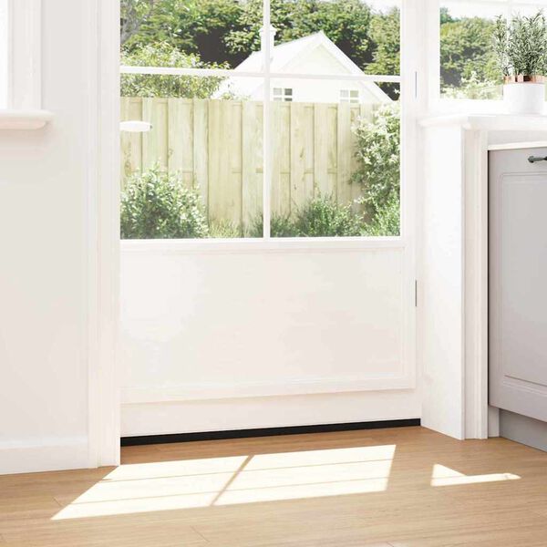 vidaXL Zelfklevende Deurborstels 2 pcs Wit 100 cm Aluminium Legering