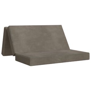 vidaXL Vouwbare Bankbed 160 x 67 x 45 cm Lichtgrijs
