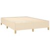 vidaXL Bedframe zonder matras stof cr&egrave;mekleurig 140x190 cm