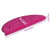 vidaXL Trapmatten 15 st 65x21x4 cm Roze Halfrond Groot