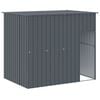vidaXL Hondenhok met dak 214x153x181 cm gegalvaniseerd staal antraciet