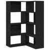 vidaXL Boekenkast 2 pcs Zwart Eiken 85 x 85 x 140 cm
