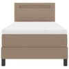vidaXL Boxspringbed met matras Cappuccino 100 x 200 cm Kunstleer