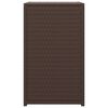 vidaXL Bijzettafel C-vormig 40x35x60 cm poly rattan bruin