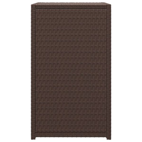 vidaXL Bijzettafel C-vormig 40x35x60 cm poly rattan bruin