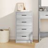 vidaXL Dressoir met lade Grijs sonoma 40 x 41 x 75 cm Bewerkt hout
