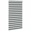 vidaXL Zebra rolgordijn 120x200 cm stofbreedte 115,9 cm donkergrijs