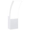 vidaXL Buitenwandlamp LED gegoten aluminium wit