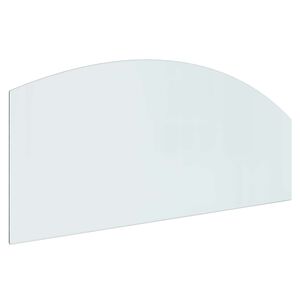vidaXL Vuurplaats Glazen Plaat Doorzichtig 120 x 50 cm Glas