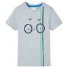 vidaXL Kindershirt met korte mouwen 140 grijs