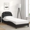 vidaXL Bedframe "Viana" zonder matras kunstleer zwart 90x190 cm