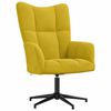 vidaXL Relaxstoel fluweel mosterdgeel