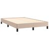 vidaXL Bedframe zonder matras 120x190 cm kunstleer cappuccinokleurig
