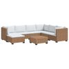 vidaXL 8 st Rieten Loungeset met Kussens GENDT Natuurlijk rattan