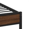 vidaXL Bedframe zonder matras bewerkt hout bruin eikenkleur 75x190 cm