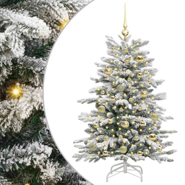 vidaXL Kunstmatige Inklapbare Kerstboom Wit 120 cm PE en PVC