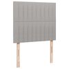 vidaXL Boxspring met matras stof lichtgrijs 120x190 cm