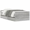 vidaXL Bedframe met lades grijs sonoma eiken 75x190 cm Small Single