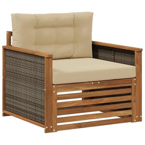 vidaXL Buiten Midden Sofa Naturel