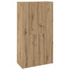 vidaXL Kantoorkast Artisanaal eiken 60 x 32 x 115 cm Bewerkt hout