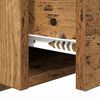 vidaXL Hoofdbord Met Kast met lade 3 pcs Oud Hout Bewerkt hout