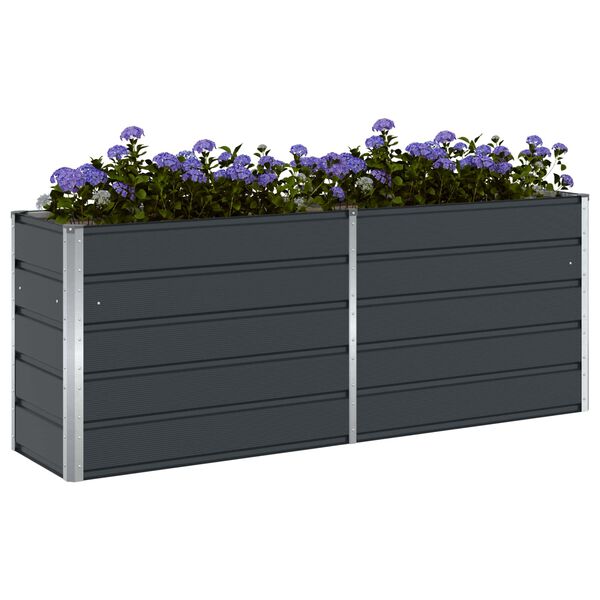 vidaXL Plantenbak Antraciet 480 x 50 x 45 cm Gegalvaniseerd staal
